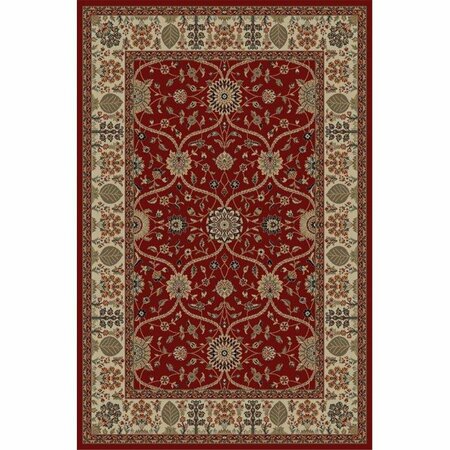 CONCORD GLOBAL TRADING 2 ft. 7 in. x 4 ft. Jewel Voysey - Red 49003